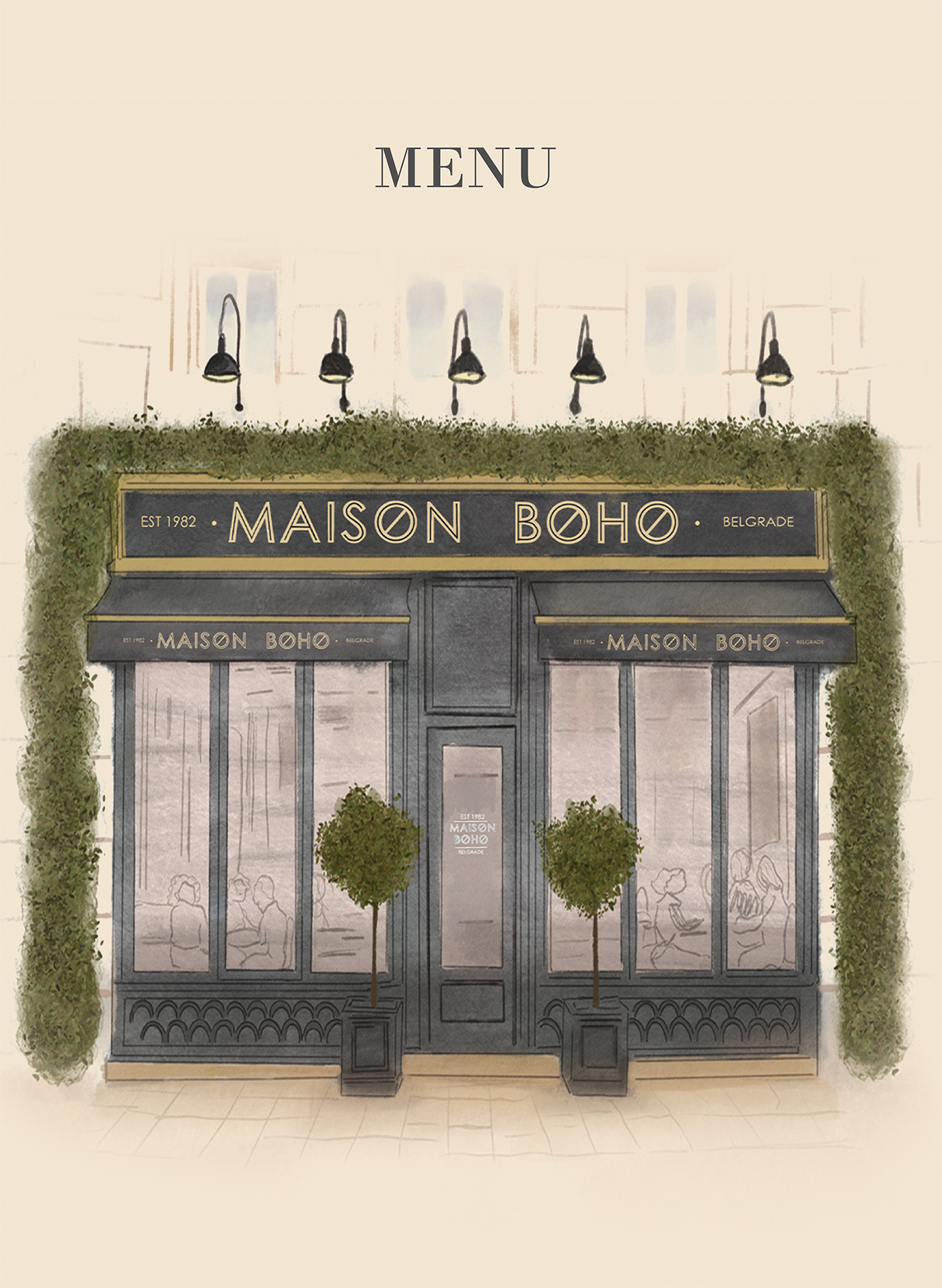 Maison Boho Menu